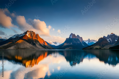 sunrise over the mountains