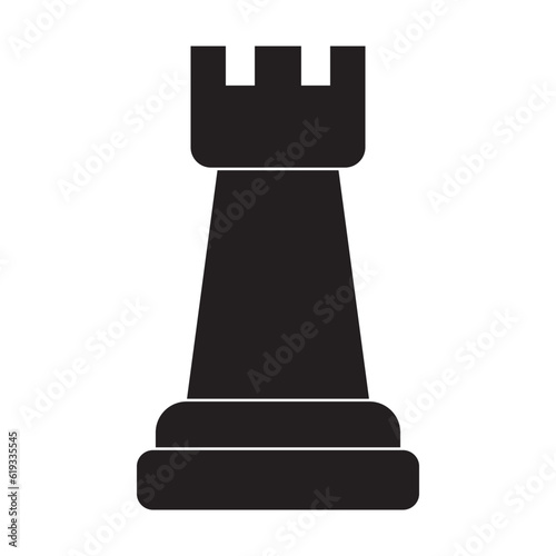 chess icon, rook vector