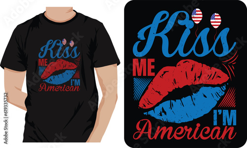 4th July Typography T-shirt Design