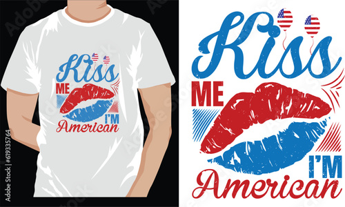 4th July Typography T-shirt Design