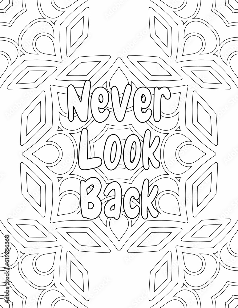 Positive Vibes Coloring sheet , Mandala Coloring Pages for Relaxation and Stress-free for Kids and Adults
