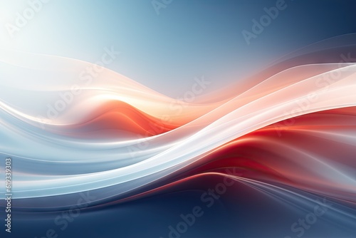 blue and red wave abstract background