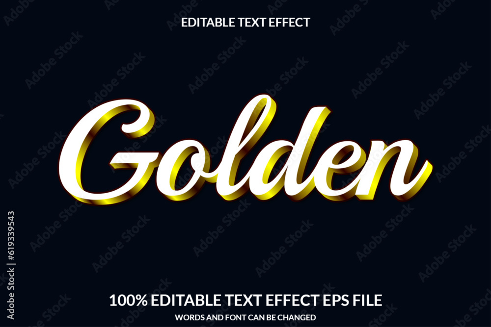 Editable Text Effect Golden Word and Text Can Be Changed Editable Text Effect Golden Word and Text Can Be Changed