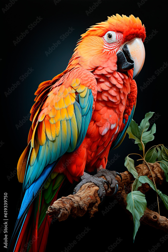 Obraz premium closeup of nice colorful parrot