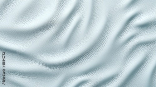 Baby blue leather background with waves