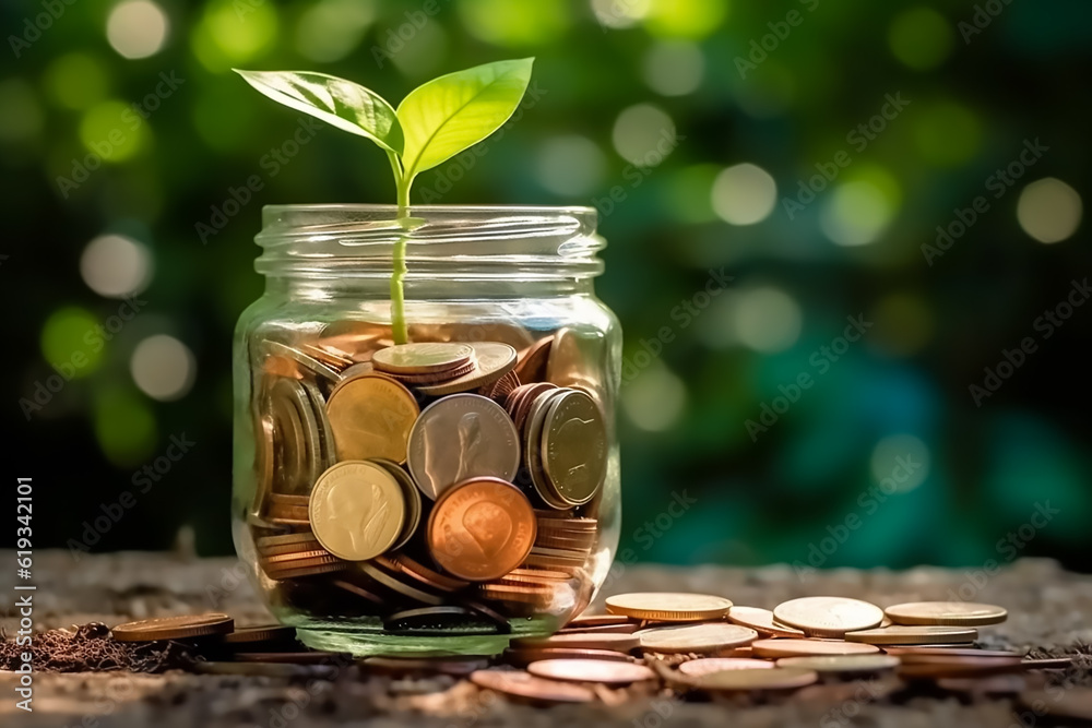 Money growing concept Money growing concept
