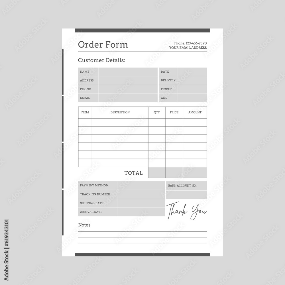 Minimal Invoice Layout, minimal invoice template vector design . Minimal Invoice Layout, minimal invoice template vector design .
