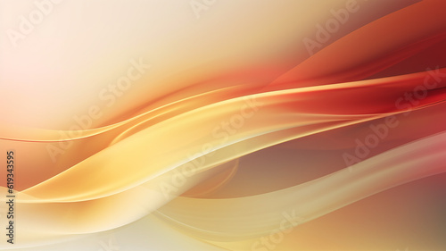 light orange lines on a white background silk. Generative AI