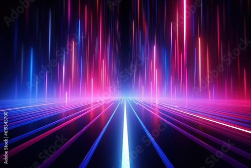 abstract futuristic background with gold PINK blue glowing neon moving high speed wave lines and bokeh lights. Data transfer concept Fantastic wallpaper