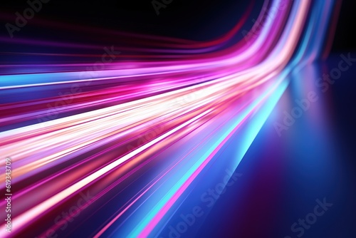 abstract futuristic background with gold PINK blue glowing neon moving high speed wave lines and bokeh lights. Data transfer concept Fantastic wallpaper