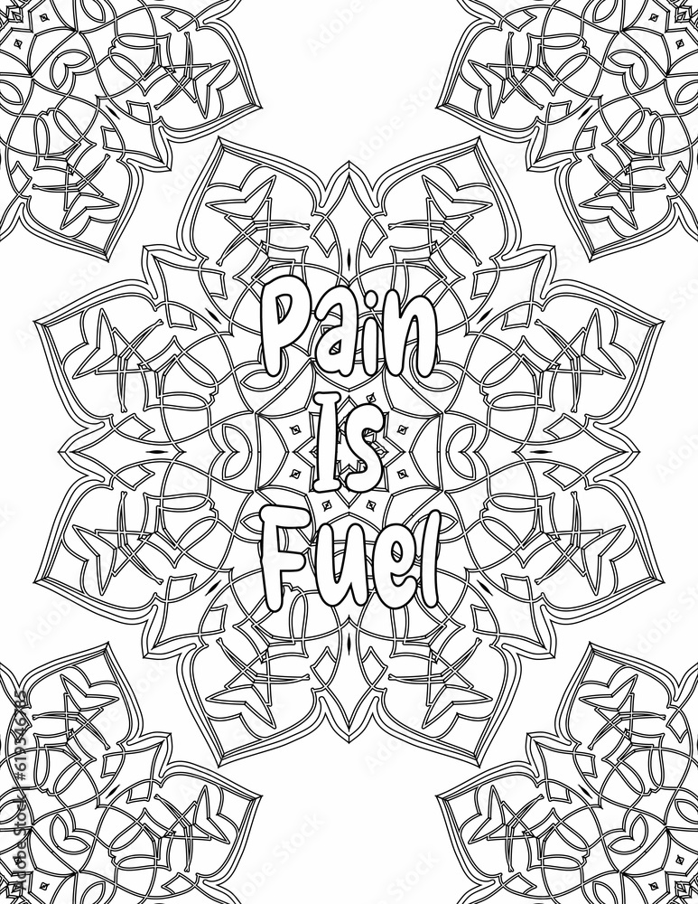 Printable Kindness Coloring sheet, Mandala Coloring Pages for Personal Growth for Kids and Adults