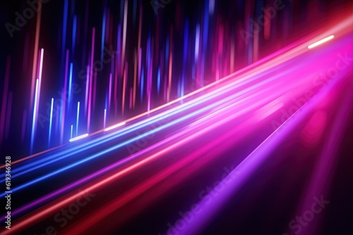 abstract futuristic background with gold PINK blue glowing neon moving high speed wave lines and bokeh lights. Data transfer concept Fantastic wallpaper