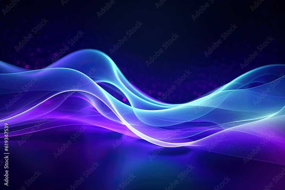 abstract futuristic background with gold PINK blue glowing neon moving high speed wave lines and bokeh lights. Data transfer concept Fantastic wallpaper