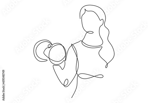Woman exercise with dumbbel...