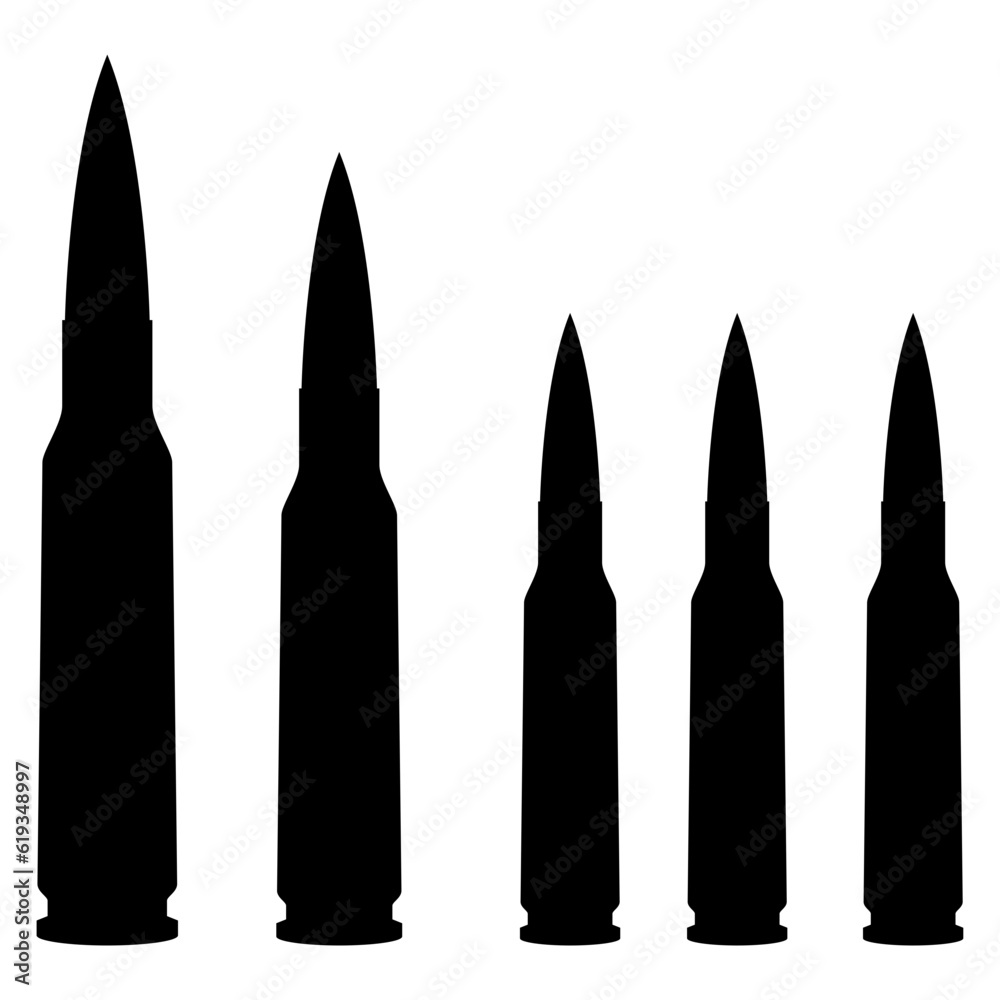 bullet isolated on white