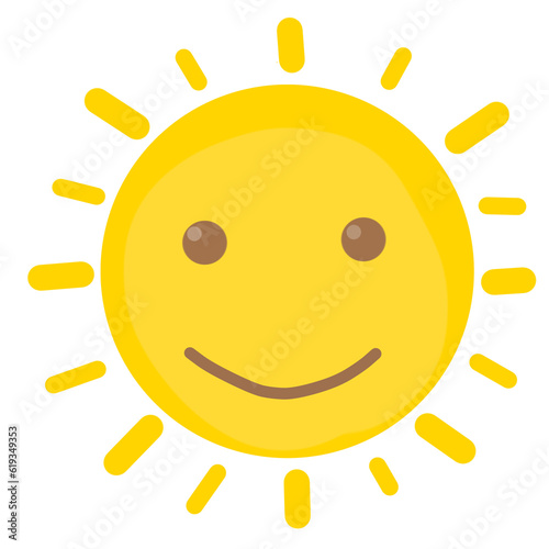 happy sun cartoon