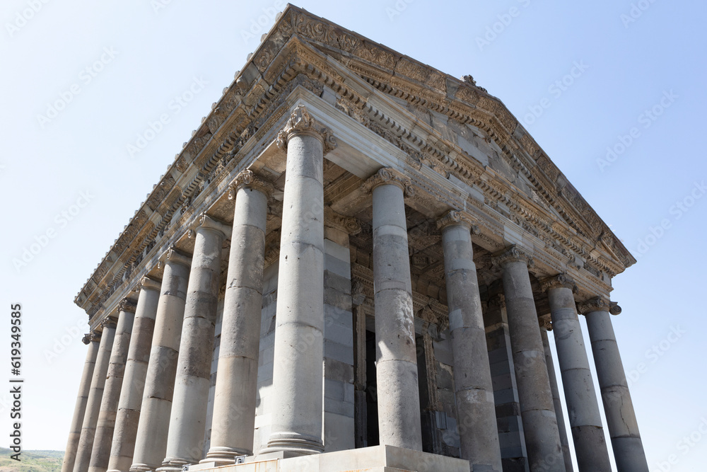 Armenia Ancient temple in Garni on a sunny spring day