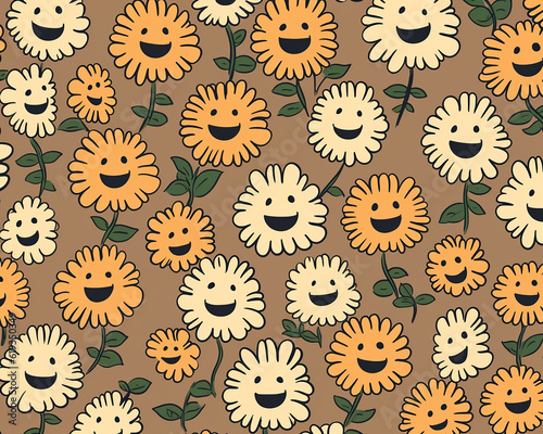 Sunflower Wallpaper & Floral Patterns, Botanical Backgrounds, creative patterns and background