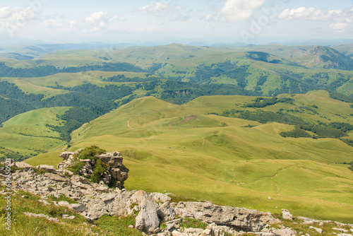 Journey to the mountains, North Caucasus, Bermamyt plateau, travel in Russia