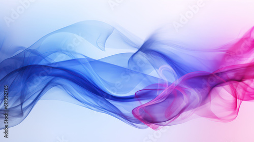 Indigo abstract background, smoke, translucent, waves