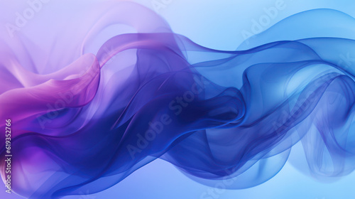 Indigo abstract background, smoke, translucent, waves