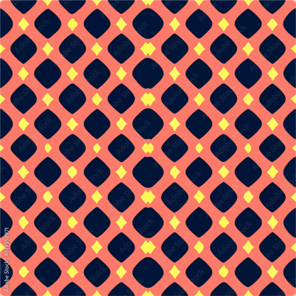 Eye catching combination of orange and black, with a background adorned with circles in a halftone pattern. This repeating fabric pattern creates a seamless design that is perfect for various. Eye catching combination of orange and black, with a background adorned with circles in a halftone pattern. This repeating fabric pattern creates a seamless design that is perfect for various.