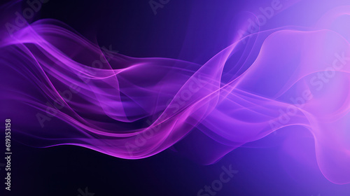 Violet abstract background, smoke, translucent, waves