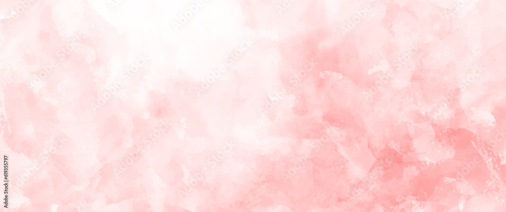 Pink vector watercolor background for cards, invitation, poster or cover design. Hand drawn vector texture. Abstract bright color watercolour background. Glamour template for design.	
