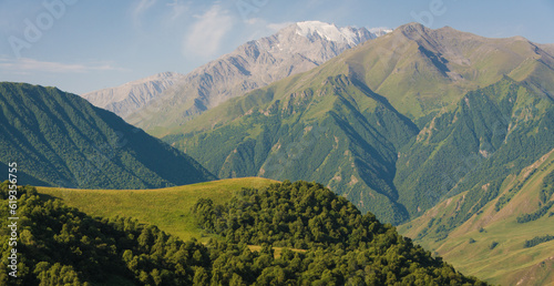 Journey to the mountains, Chetetsky gorge, North Caucasus, travel across Russia