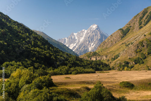 Journey to the mountains, Chetetsky gorge, North Caucasus, travel across Russia
