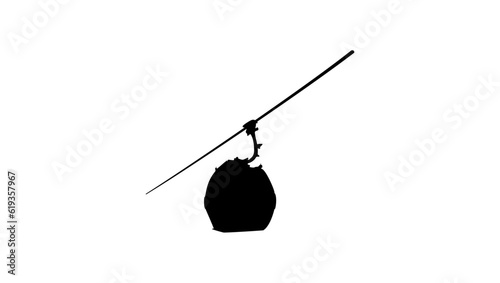 cable car silhouette