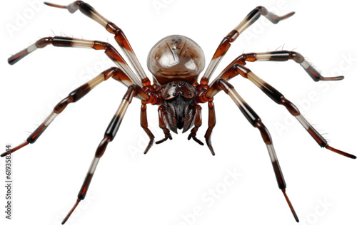 spider in 3d style white background.