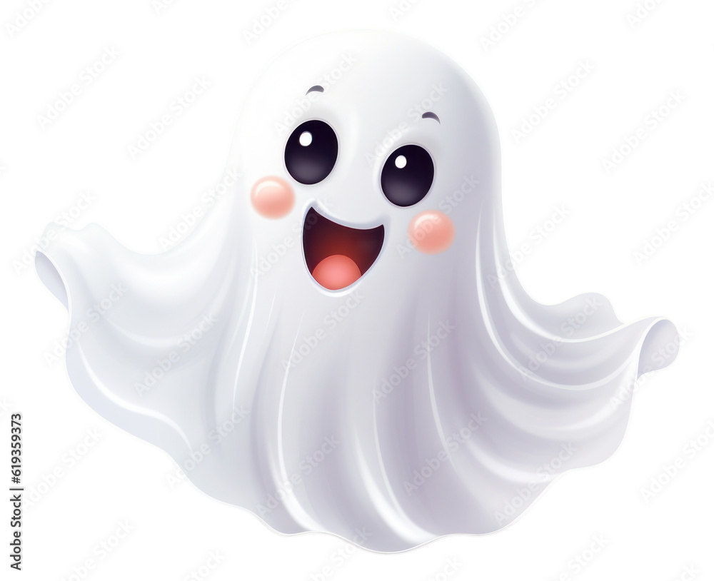 Cute ghost cartoon illustration isolated. Cute ghost cartoon illustration isolated.