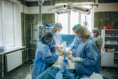 A view from the operation room during a birth