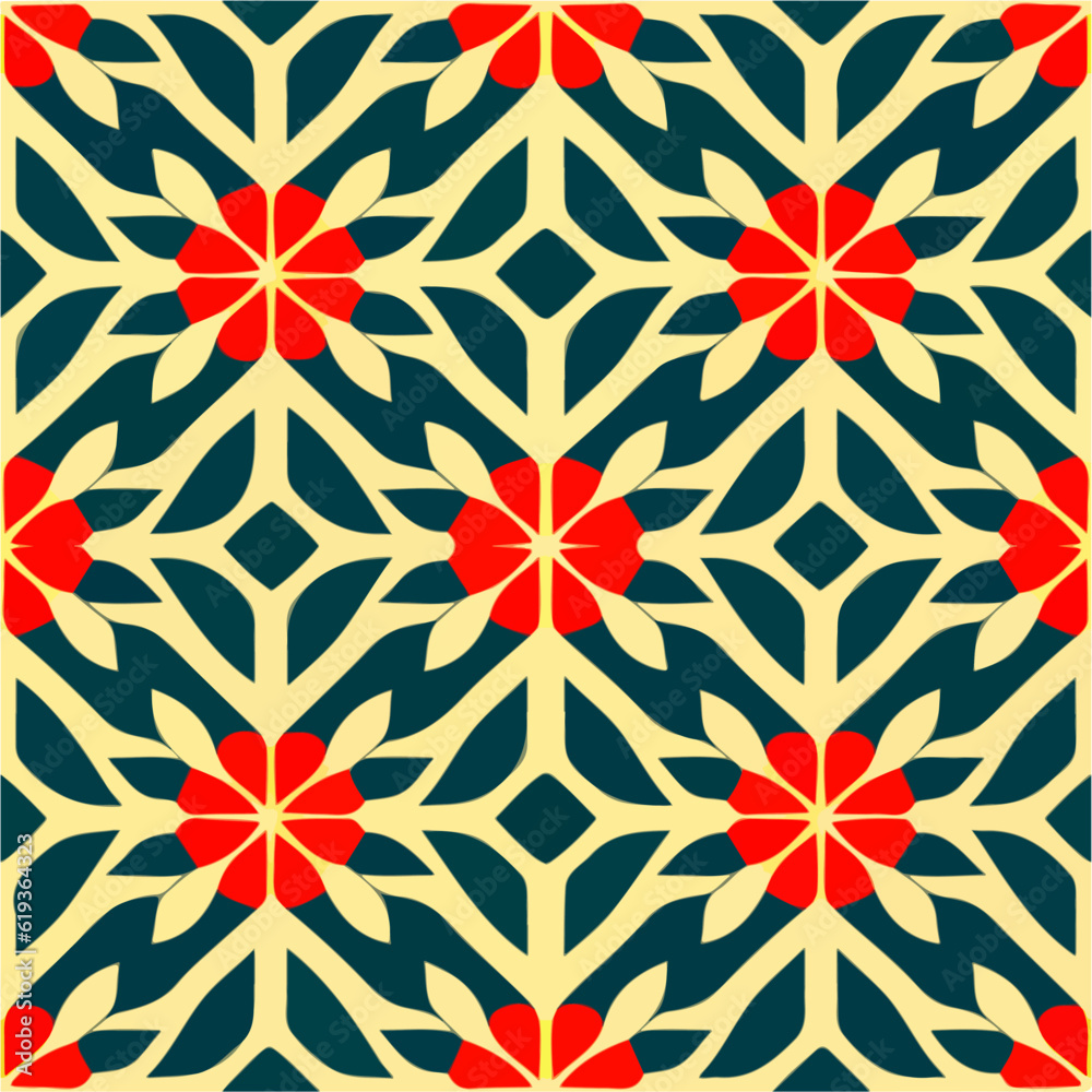 Striking black and yellow pattern adorned with captivating red circles. This repeating fabric pattern exhibits seamless symmetry and bears the hallmarks of Aizome craftsmanship. Its vibrant colors. Striking black and yellow pattern adorned with captivating red circles. This repeating fabric pattern exhibits seamless symmetry and bears the hallmarks of Aizome craftsmanship. Its vibrant colors.