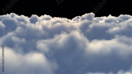 Flight over a cloud looped including alpha version