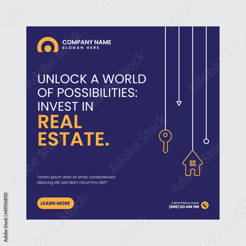 Real Estate Social Media Post Template