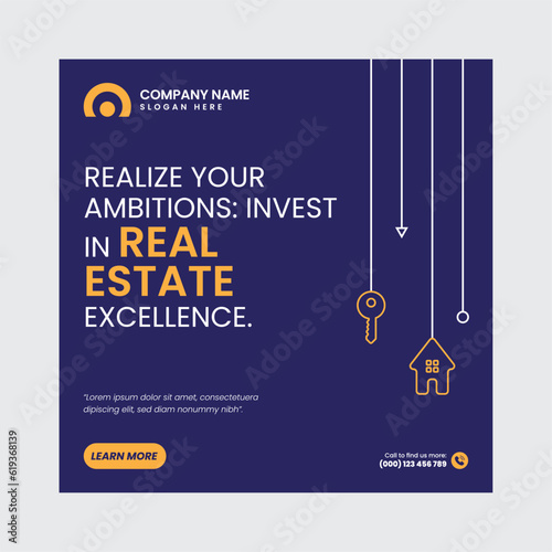 Real Estate Social Media Post Template