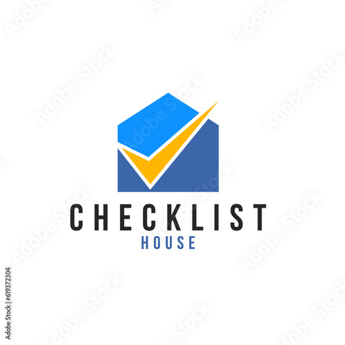 Free Download Checklist Home Logo Design Concept Vector Illustration Symbol Icon - GFXLoad