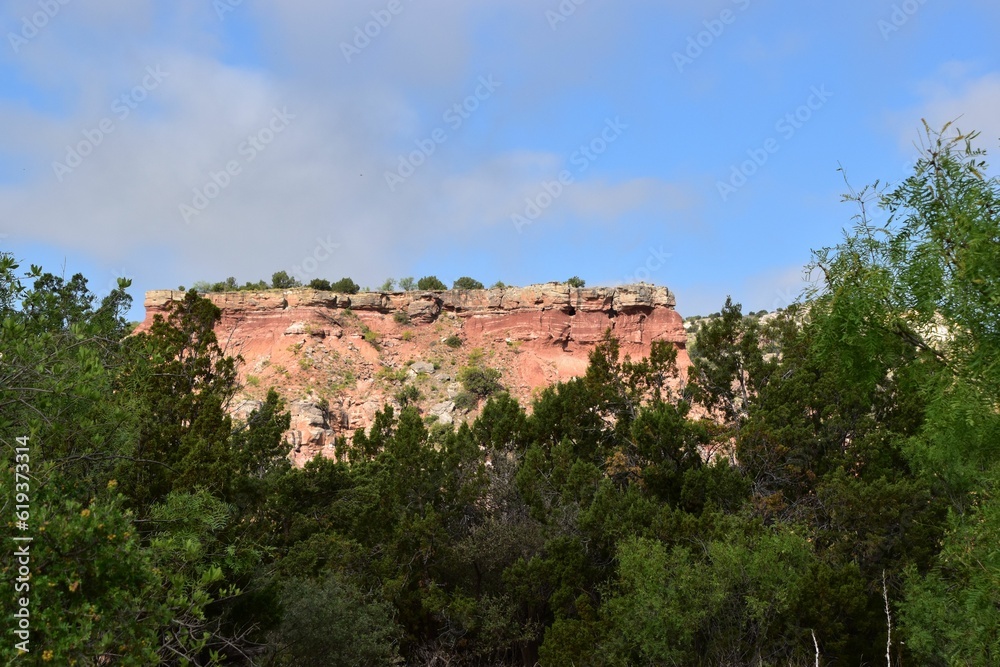 Beautiful view of Palo Duro Canyon State Park in Texas, USA