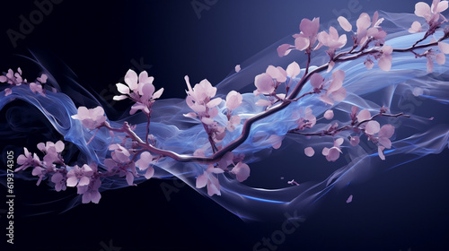 Blossoming Lilac Branch, Generative AI, Generative Ai