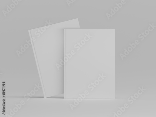 Book 3d illustration with white background 