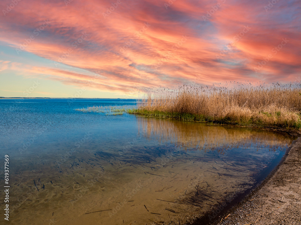 Lake at the Mecklenburg Lake District in Germany