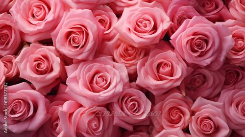 Rose Flowers Closeup  Generative Ai
