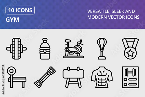Vector Gym Icon Set
