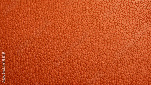 Orange brown leatherette fabric texture. Generative AI image.