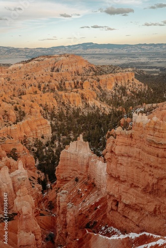 Scenic view of the Bryce Canyon in Utah.