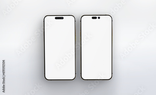 Front view smartphone template mockup