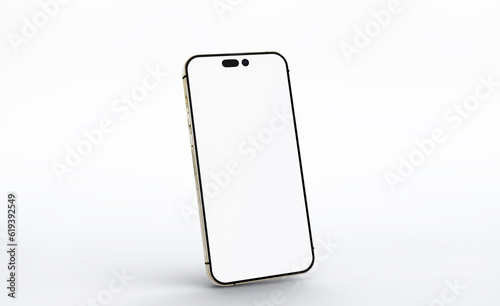 Front view smartphone template mockup