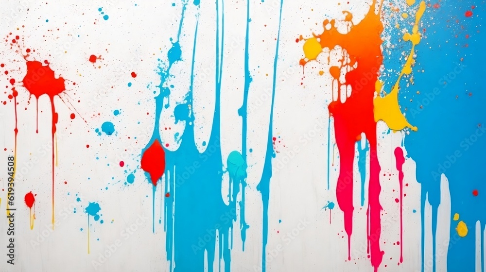 Fototapeta premium Abstract watercolor background with splashes